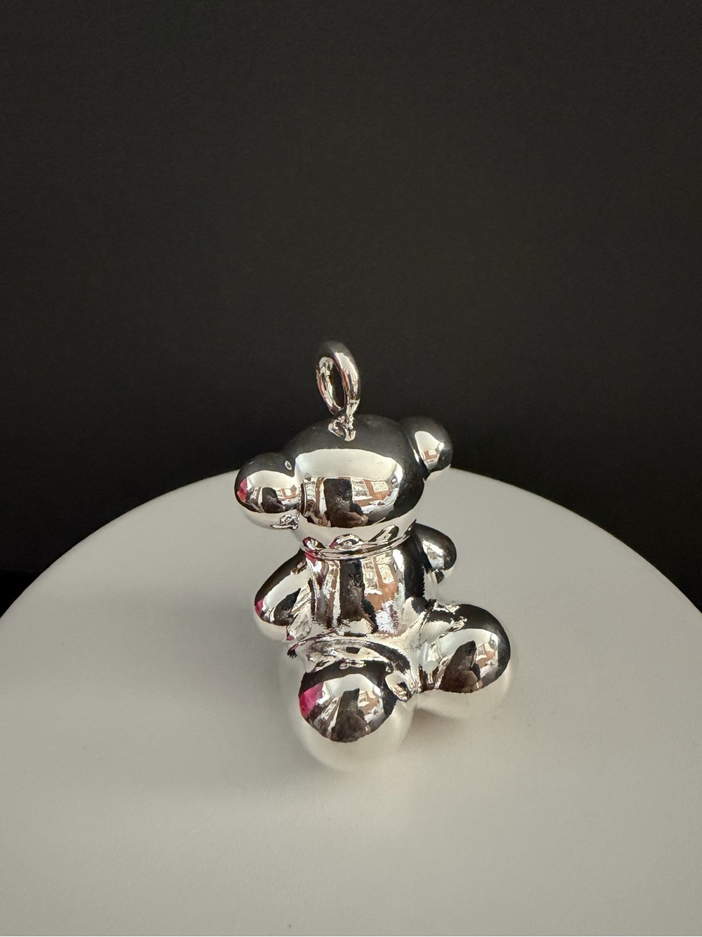 Huge Sterling Silver 925 Bear Pendant